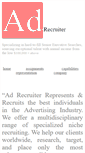 Mobile Screenshot of ad-recruiter.com