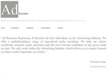 Tablet Screenshot of ad-recruiter.com